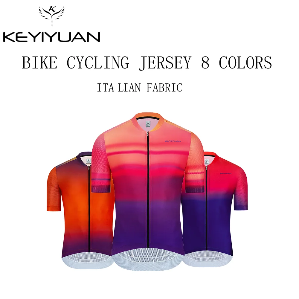 KEYIYUAN 2022 High Quality Pro Team Men And Women Bicycle Shirts Summer Short Sleeve Mountain Bike Jersey Mtb Cycling Clothing