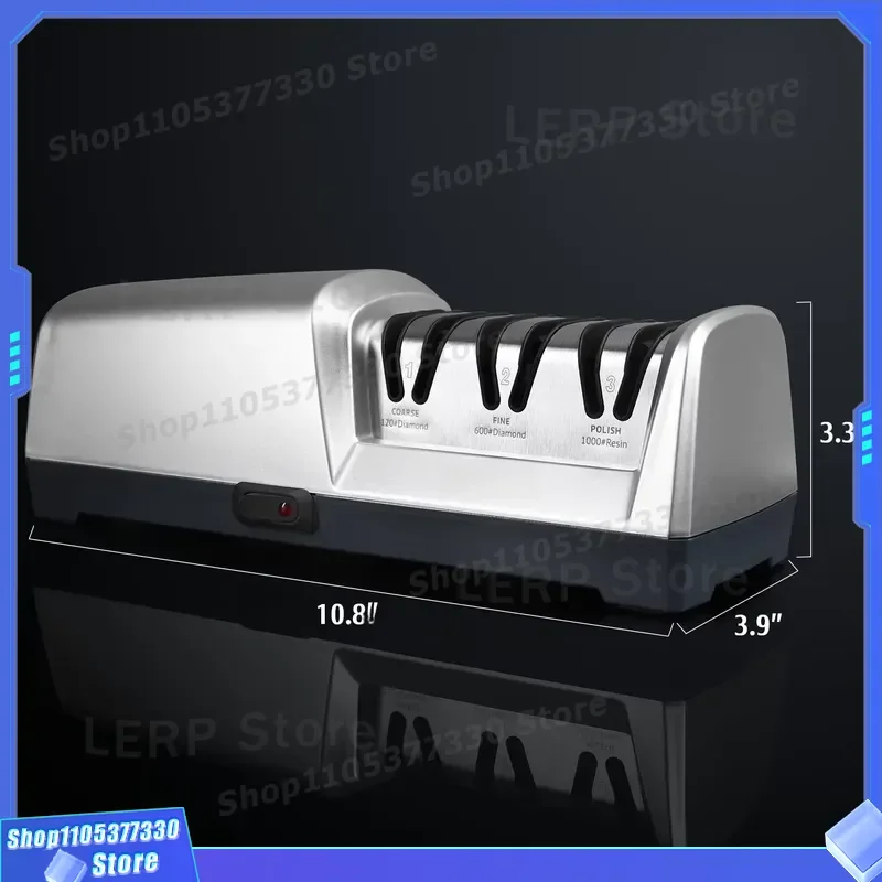 Electric Diamond Steel Kitchen Knife Sharpener Smart Utensil Accessory Top Three Professional Tool for Home Cooking Gadgets