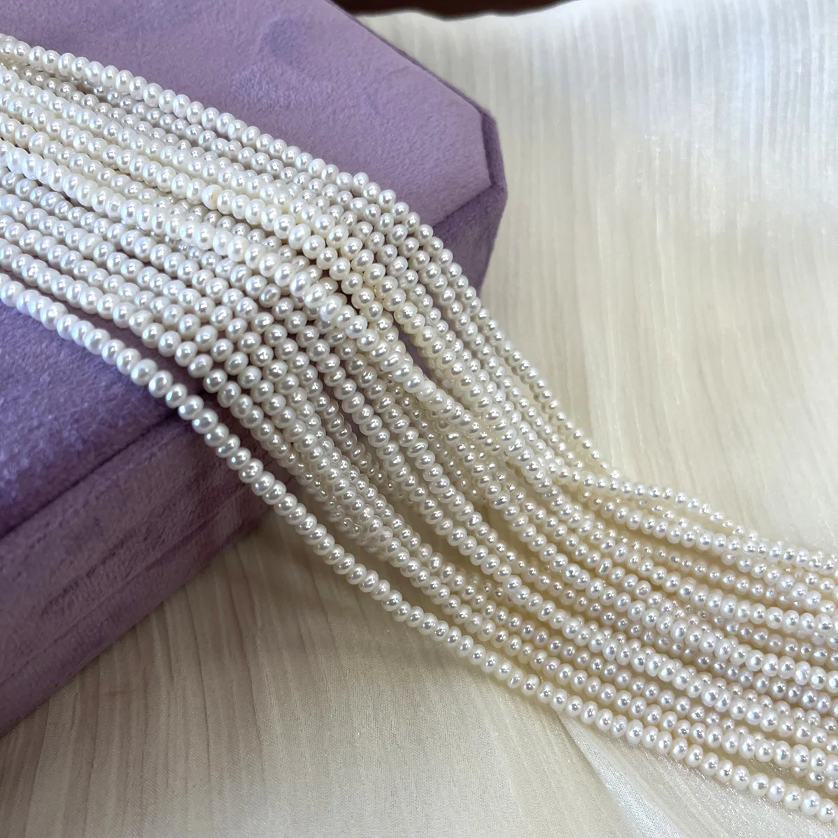 

Natural Freshwater Pearls AAA High Quality Delicate Small Bread Beads for Jewelry Making DIY Women Necklace Bracelet Accessories