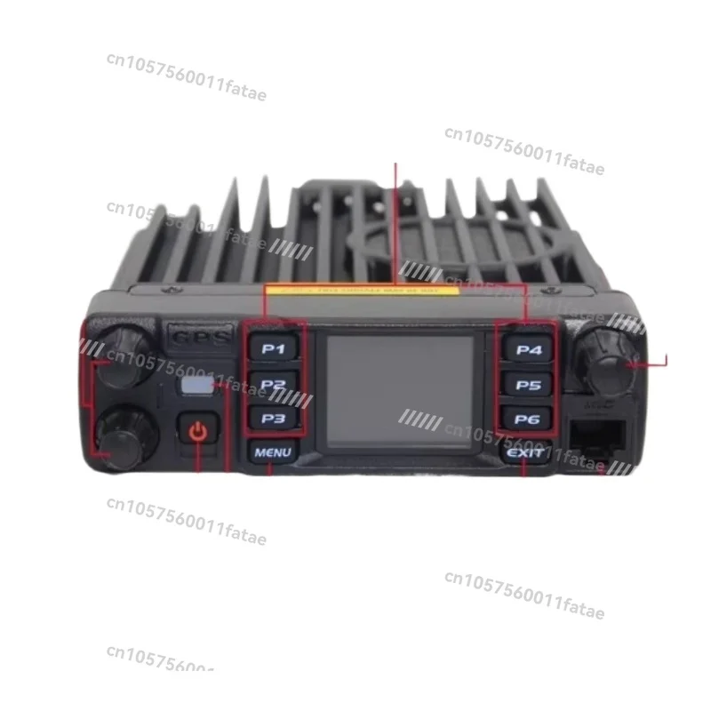

High Power Mobile Radio，50W Car Transceiver Tri Band 137-174/400-480/222-225MHz With GPS Blue-tooth