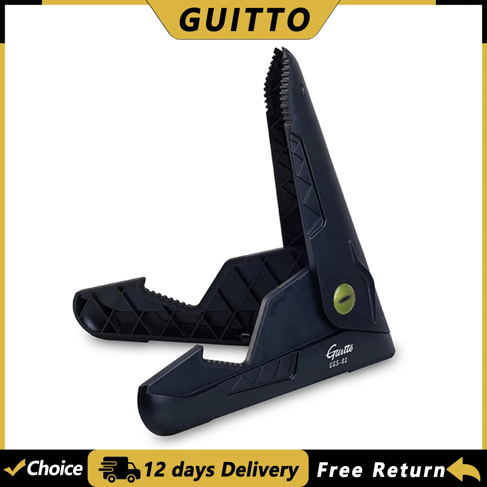 

GUITTO GGS-02 Guitar Stand Universal Folding Tripod Holder A-Frame Musical Rack Holder Bracket Portable Guitar Parts Accessories