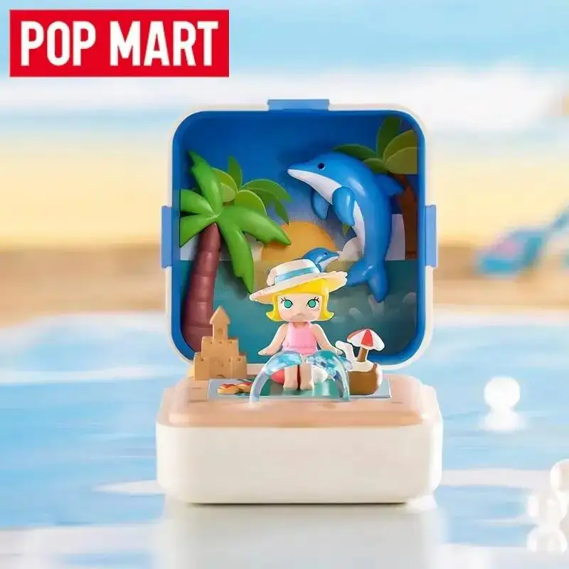 POP MART-caja ciega de la serie de anillos románticos, figuras de acción de Anime Kawaii, muñecas sorpresa, acción Kuromi, regalo de cumpleaños para niños