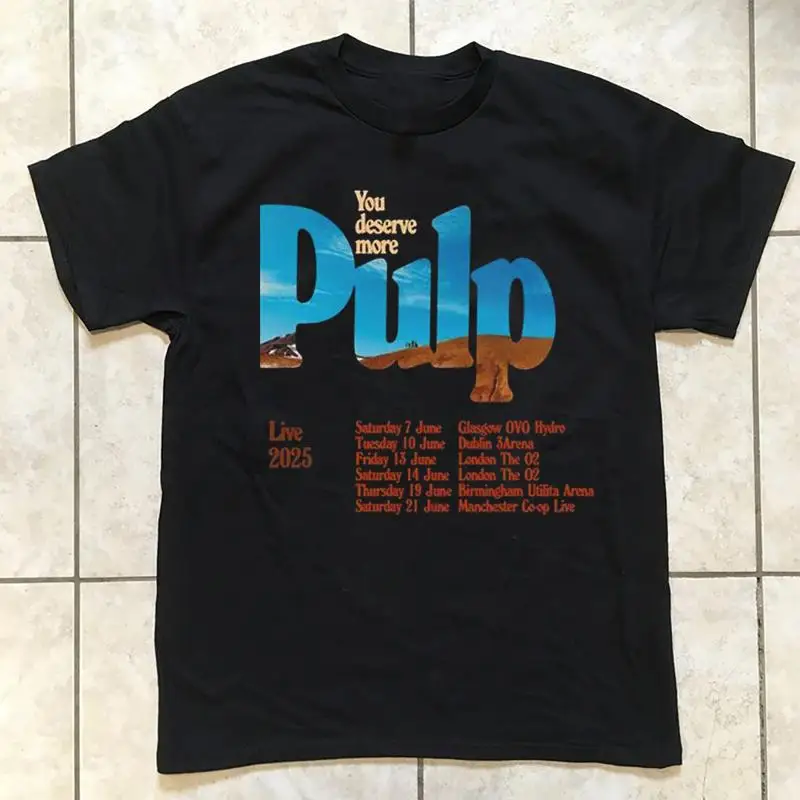 

NEW Pulp Band Live Concert 2025 T Shirt Full Size S 5XL