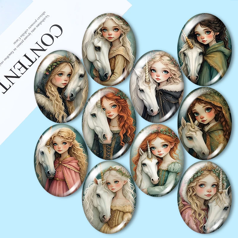 Vintage Style Dog   10pcs mixed 13x18mm/18x25mm/30x40mm Oval photo glass cabochon demo flat back Making findings