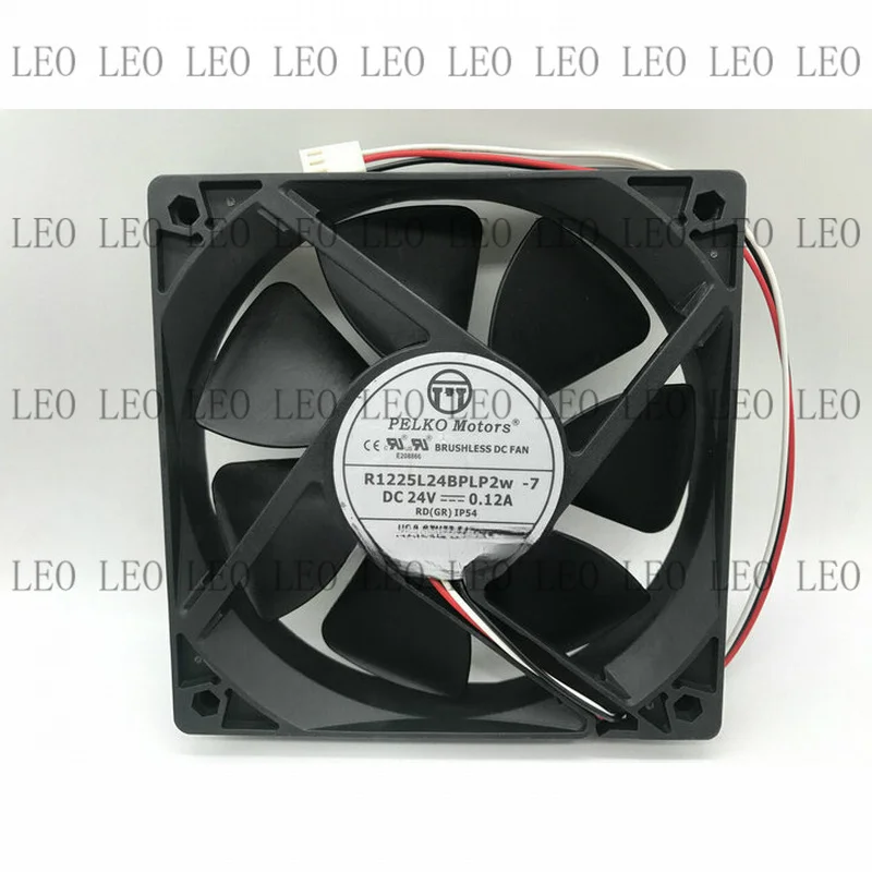 MY 1pcs  For PELKO MOTORS R1225L24BPLP2w -7 DC24V 0.12A 12CM fan 2pin