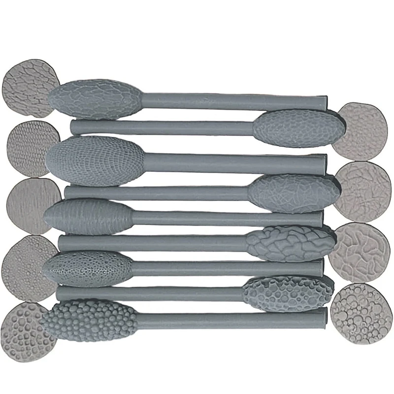 

Texture Tool Sets For Clay Art Clay Modeling Pattern Rollers Kit Texture Rolling Emboss Plaids Hand Rollers For DIY Crafts