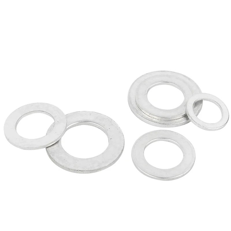 Leijiu Aluminiumlegierung M3 M5 M6 M8 M10~ M30 Dichtung Ultradünne Metall-Schraubunterlegscheibe Standard Dickenverstärkende Zwischenscheibe – Detail 5