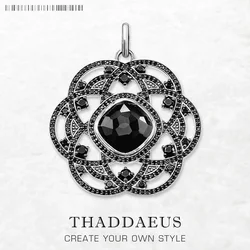 Black Rose Flower Pendant Europe Accessories Brand New Fashion Jewelry Vintage Gift for Women