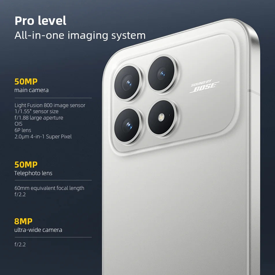 POCO F8 Pro 5G Mobile Phone Snapdragon 8 Elite 6210mAh Battery 6.59" 120Hz AMOLED Display 50MP Camera