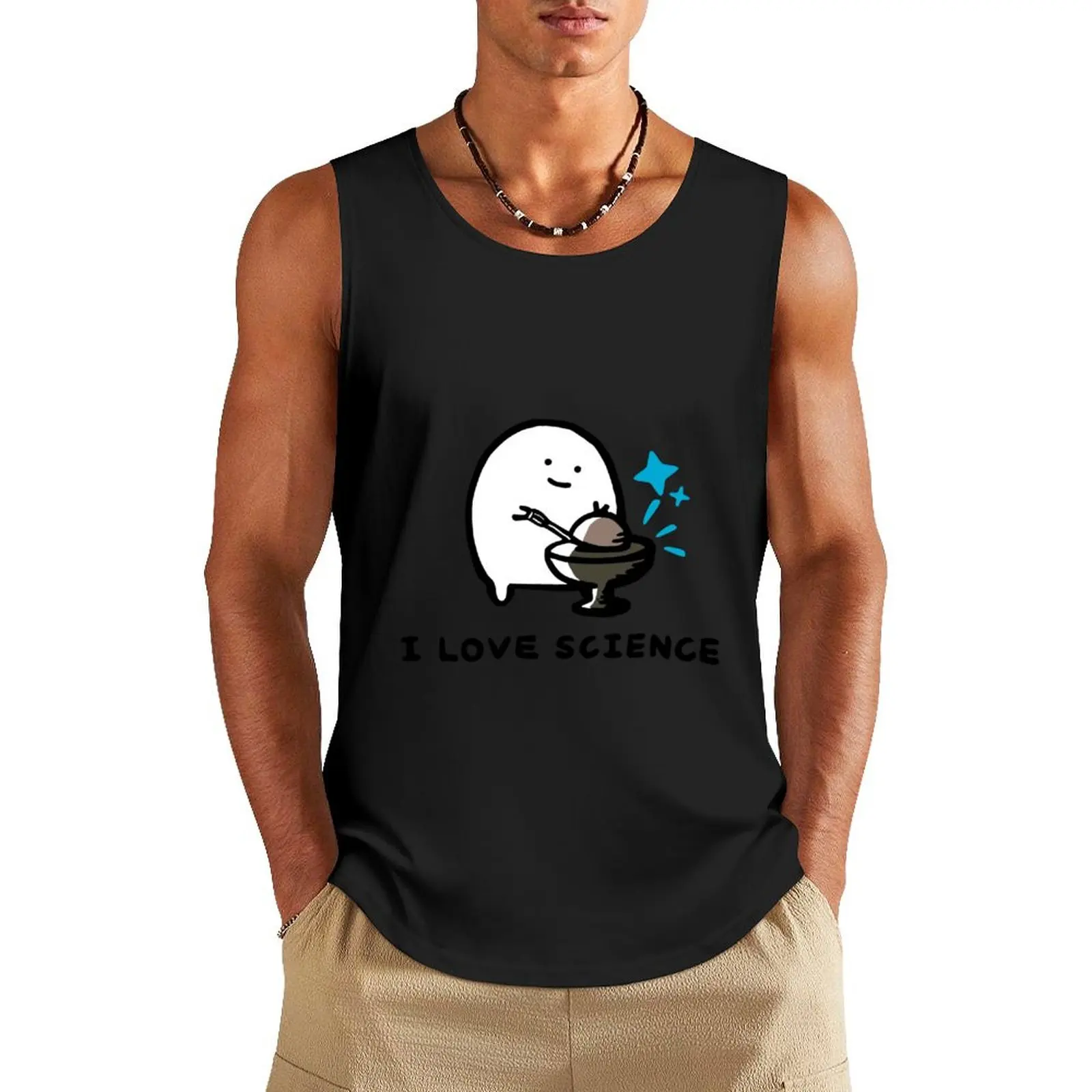 

I Love Science - Demon Core Tank Top anime clothes basketball sleeveless vests summer clothes men 2024