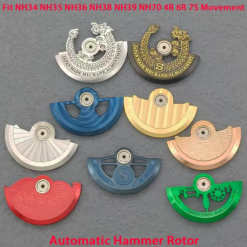 

NH35 NH36 Watch Movement Oscillating Weight Modified Rotors Fit Japan NH34 NH35 NH36 NH38 4R35 6R 7S26 Movements Men Watch Rotor
