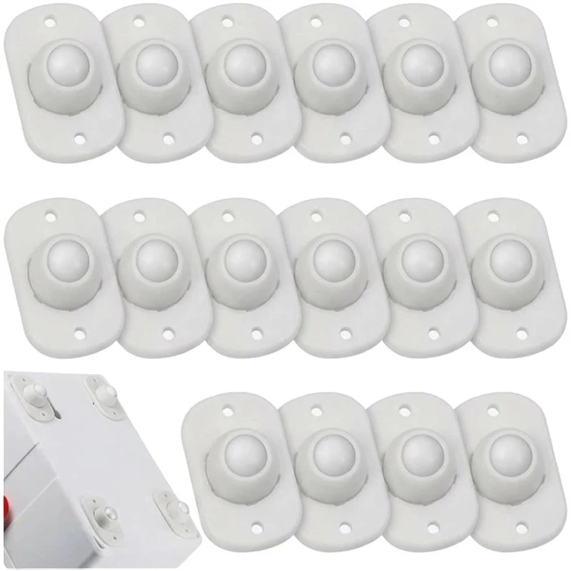 AT19-Self-Adhesive Caster Wheels 40PCS, Mini Stick On Wheels 360° Swivel Appliance Rollers For Kitchen Appliances,Furniture