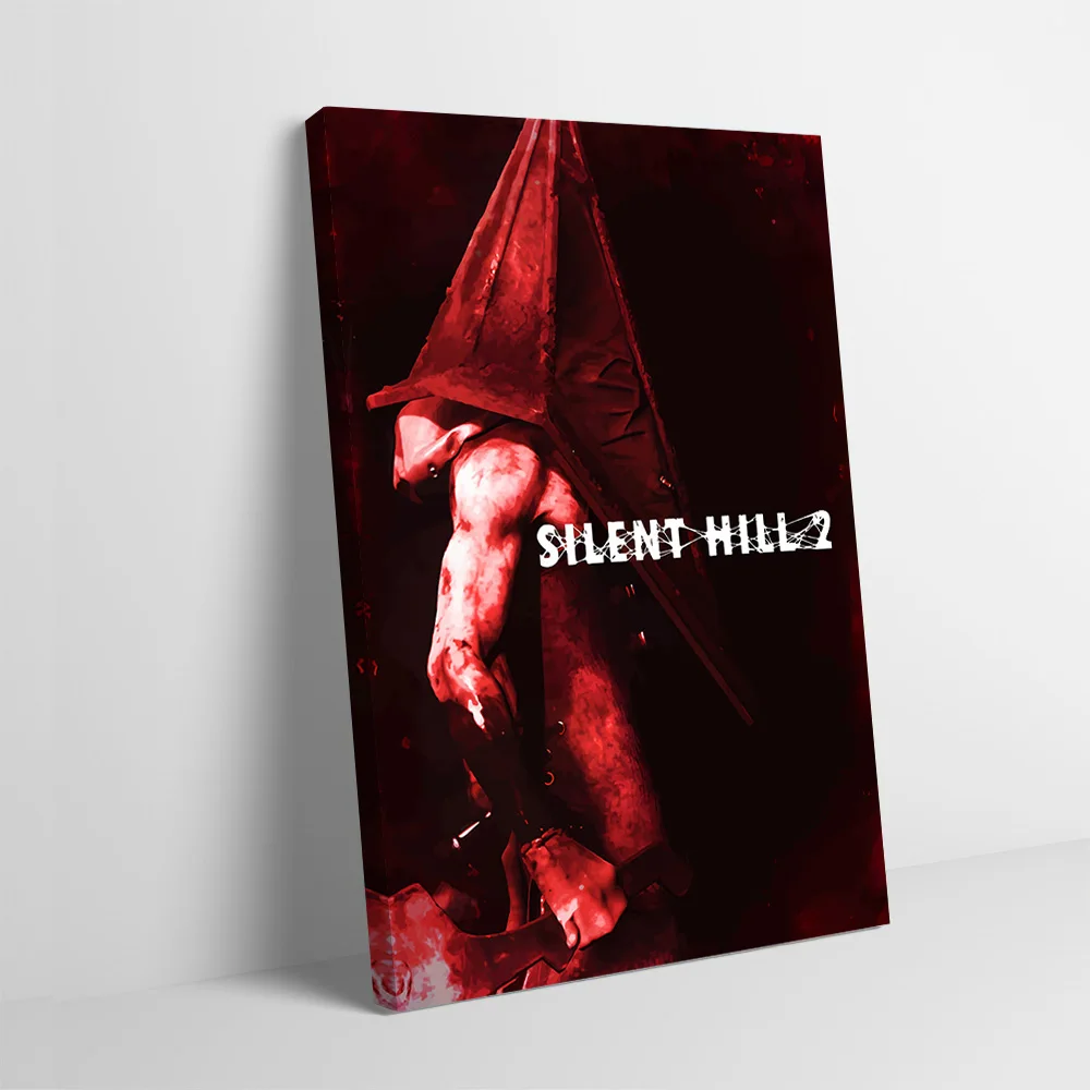 Silent Hill 2 Pyramid Head Printing Poster Customizable Pictures Wall Art Canvas Painting for Modern Home Decoration Ornaments