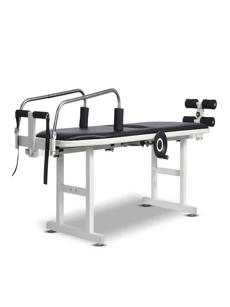 Traction bed cervical and lumbar intervertebral disc home manual stretcher.