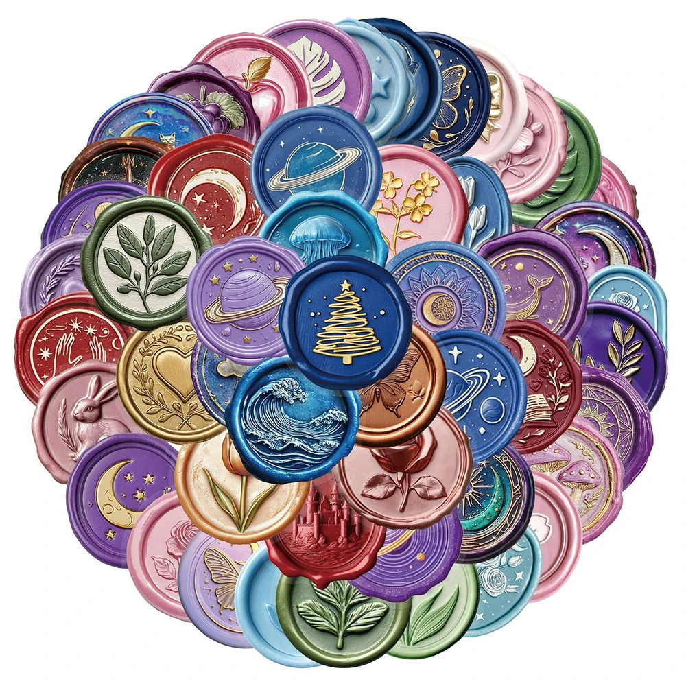 

10/30/50 шт., прозрачная сургучная печать, наклейки в стиле граффити, сделай сам, ноутбук, телефон, чемодан, дневник, украшение автомобиля, наклейки