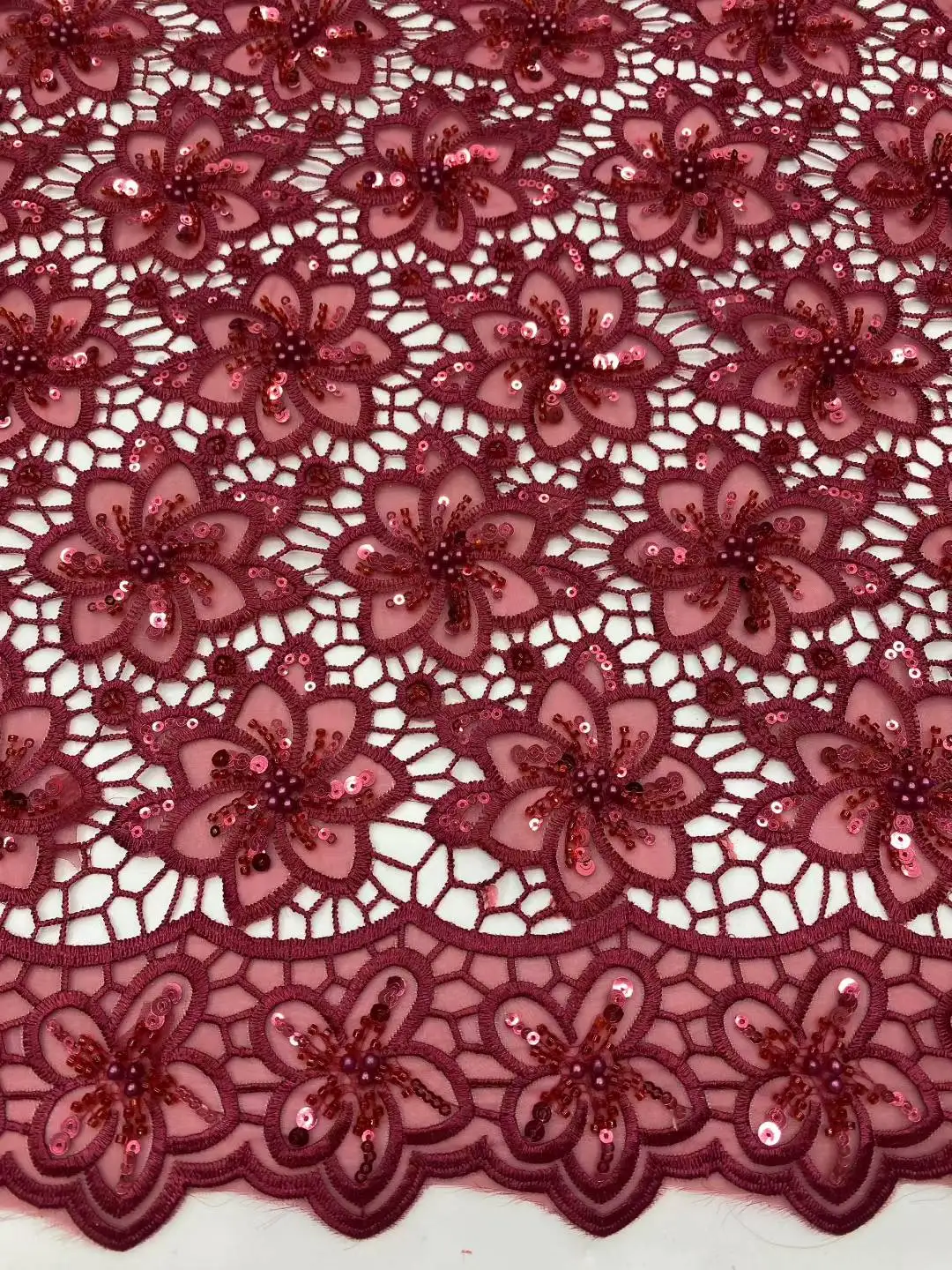 

Madison Embroidery Beads French Seuins Lace African Chiffon Lace Fabric 2025 High Quality Nigerian For Women Party Wedding Dress