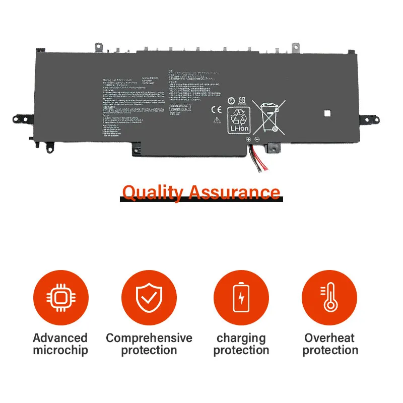 C31N1841 Laptop Battery For ASUS ZenBook UX334FL UX333FAC UX433FL UX433FLC UM433DA UM433IQ UM434DA UM434IQ 11.55V 50WH