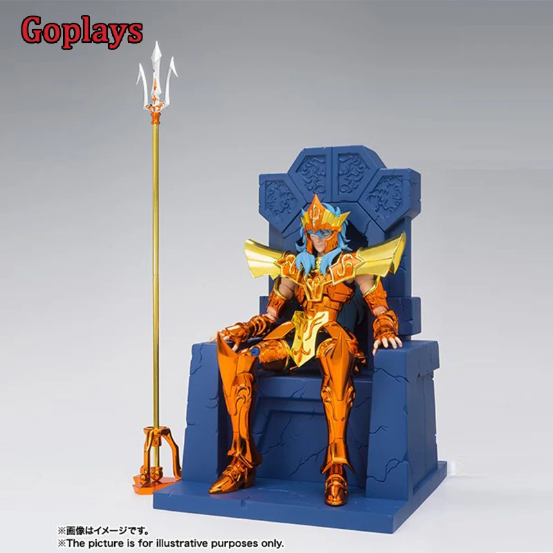 

Bandai Original Saint Seiya Cloth Myth EX Sea Emperor Poseidon Imperial Throne Set Metal Armor Figure Anime Model Toys In Stock