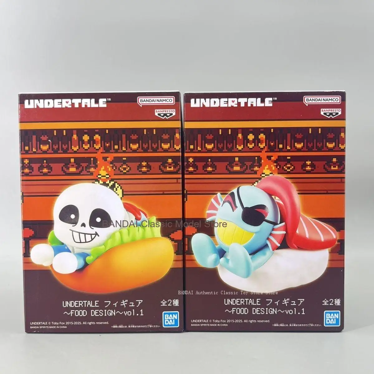 Originele BANDAI BANPRESTO UNDERTALE Sans Undyne PVC Desktop Decoratie Anime Karakter Model Collectie Speelgoed Gift