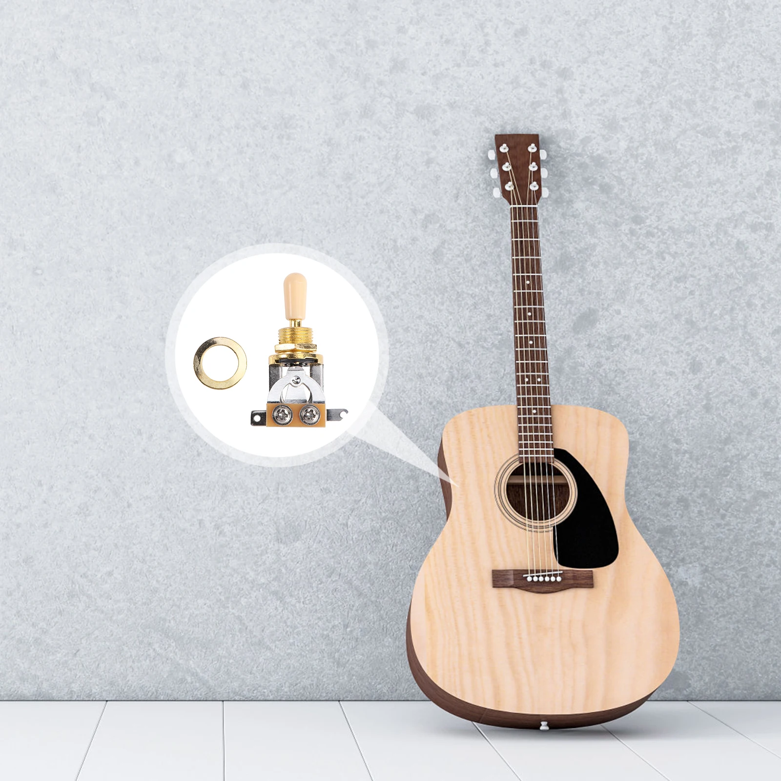 

1Pc 3Level Sound PickUp Switch For LpType Guitar HighQuality 3Gear Control Button Guitar Accessories Jet Black