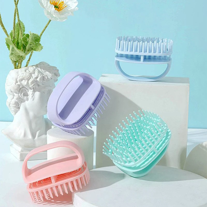 Massage Brush Finely Crafted Silicone Brush Head No Harm To The Scalp Massager Easy To Clean And Has No Sharp Edges Or Corners