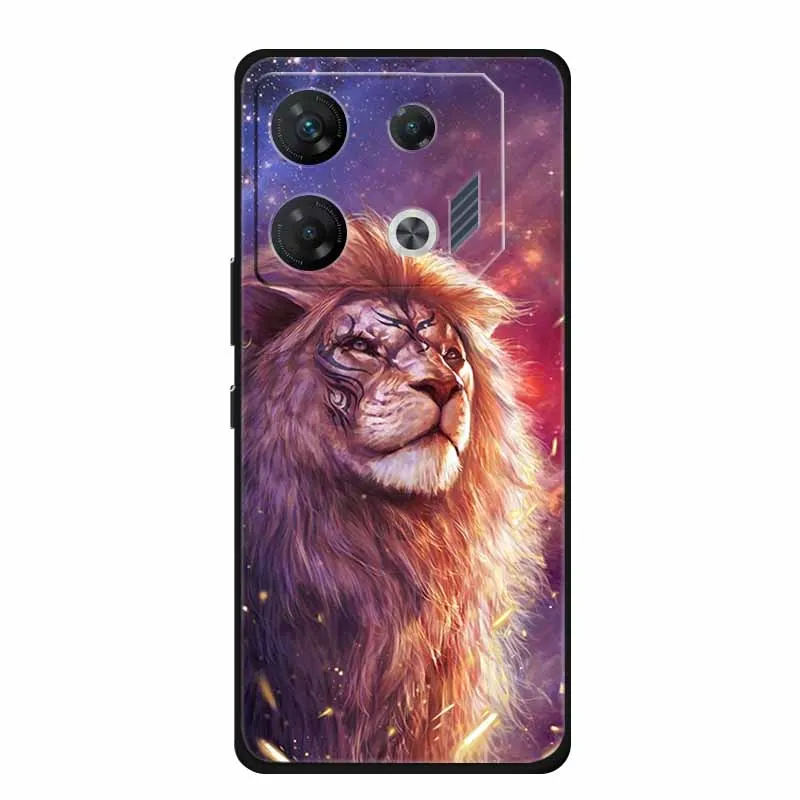 Animal Case for Infinix GT 10 20 Pro Original Fashion Protective Funda TPU Soft Silicone Phone Cover for GT20 GT 10Pro Lion Capa