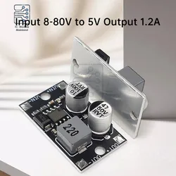 Mini DC-DC Adjustable Step-Down Power Supply Module Input 5-80V to 5V 9V12V 24V Output Power Converter Module