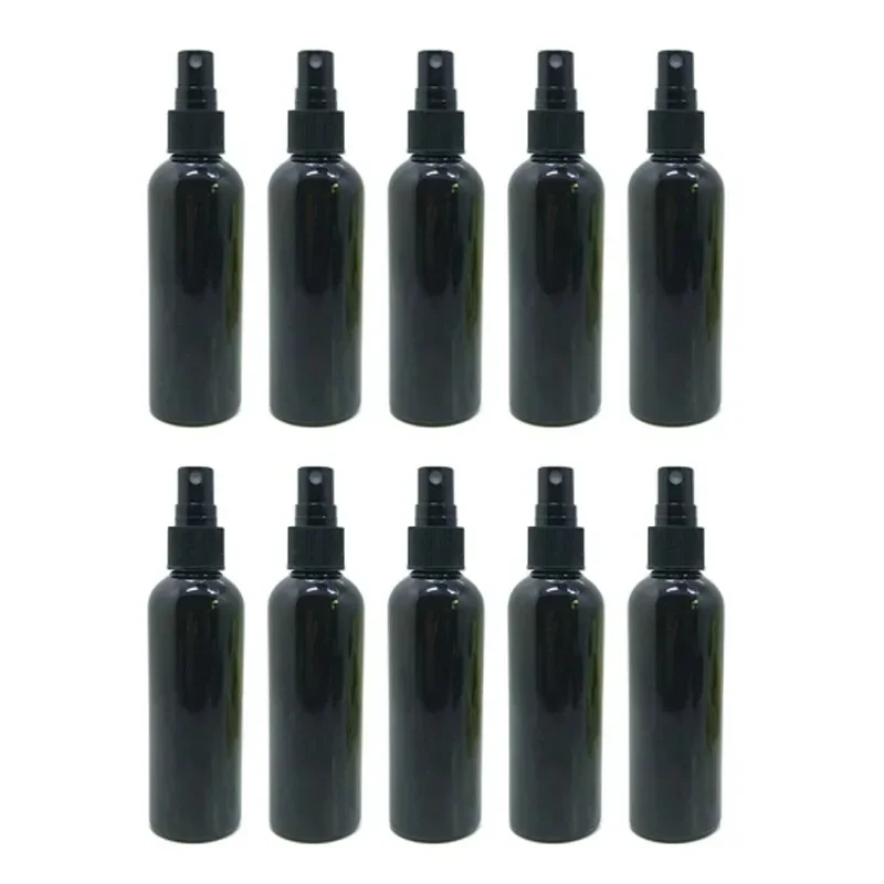 

10pcs Black PET Spray Bottle Travel Portable Refillable Perfume Aqueous Emulsion Liquid Make Up Container Atomizer 100ml