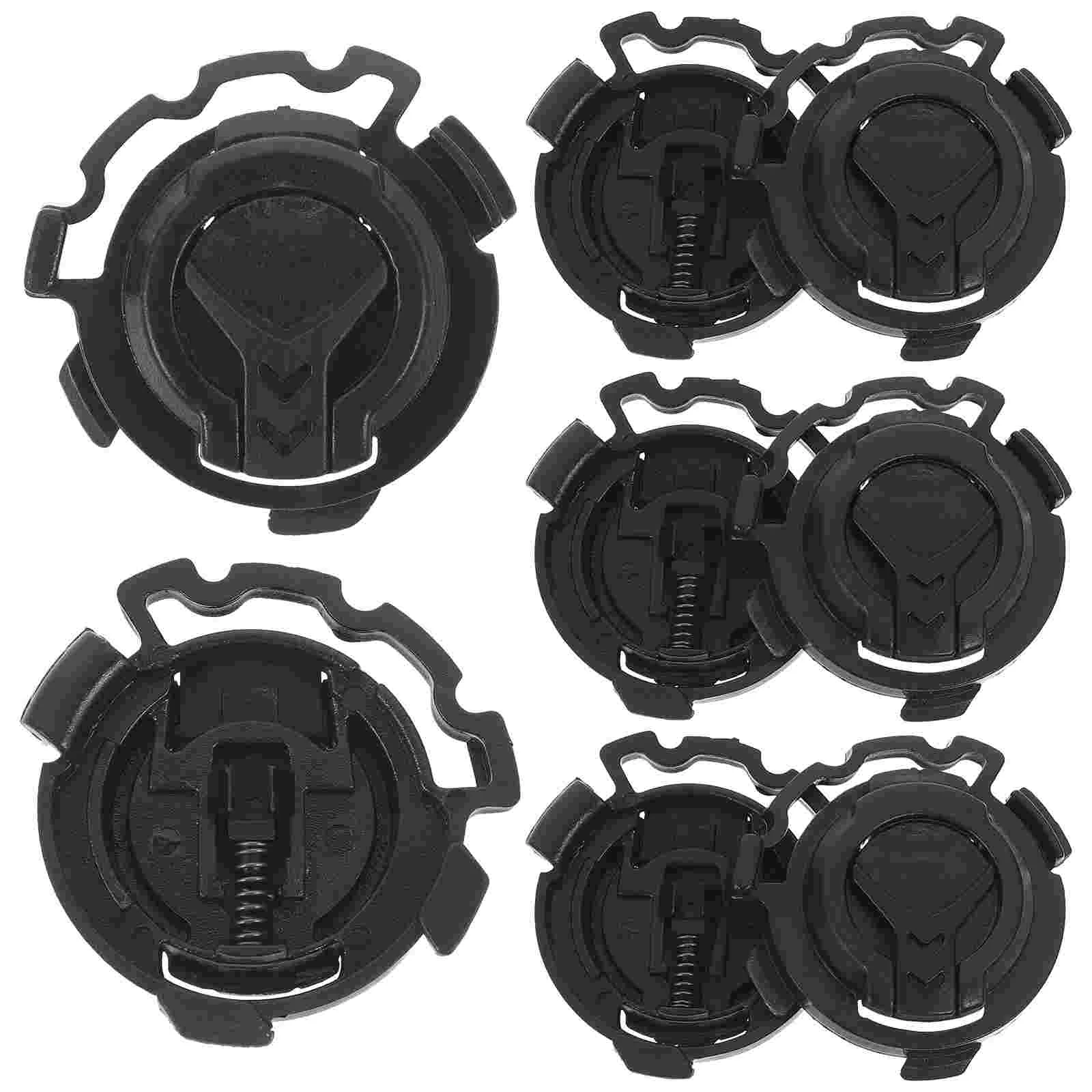 4 Pairs Fire Engine Key Ring Hard Hat Accessories Visor Lock Water Proof Buckle Replacement Black Clip Child