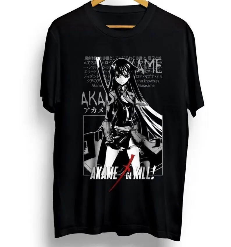 تي شيرت Akame Ga Kill Anime للجنسين، Leone، Esdeath، Mine، Waifu Shirt