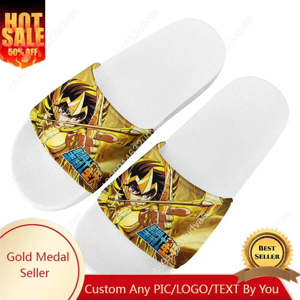 

Saint Seiya Slippers Home Bathroom Sandals Water Shoes Men Women Teenagers Indoor Poor Sandal Customized Summer Slipper