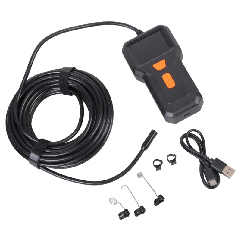 2inch Handheld Endoscope 8mm Camera Lens Automotive Repair Tool Industrial Borescope for Pipe Engines Systems R6FB