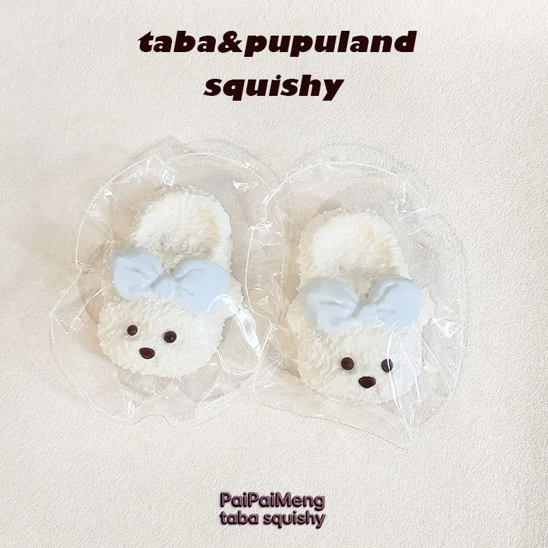 

Handmade Slipper Bear Squishy, Food Grade Safe, Heavy Weight, Cute & Delicate, Relieves Hand & Mood Stress