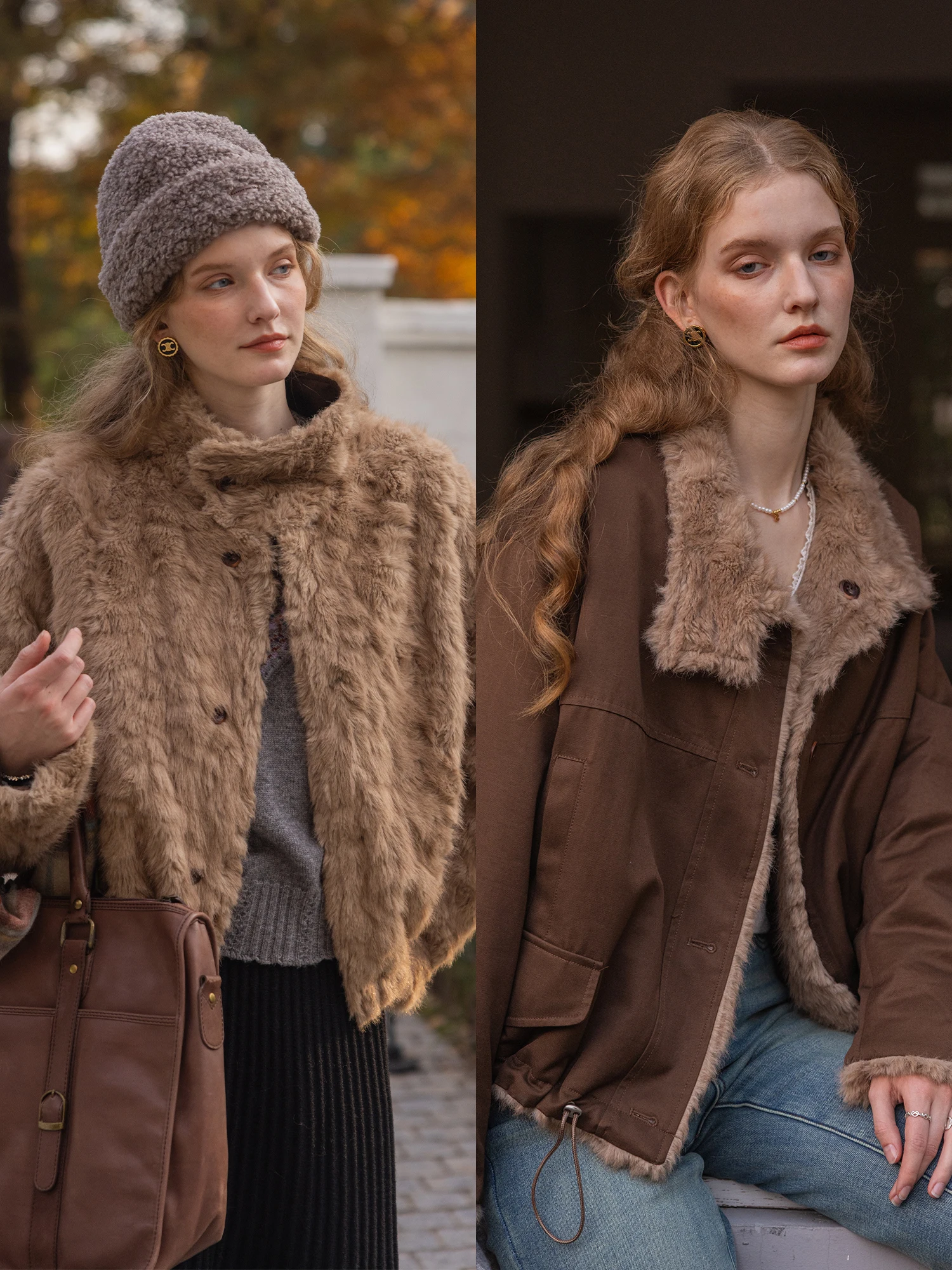 

Женская парка Nordic Sunset в винтажном стиле, двусторонняя, с меховой подкладкой, теплая, из полиэстера