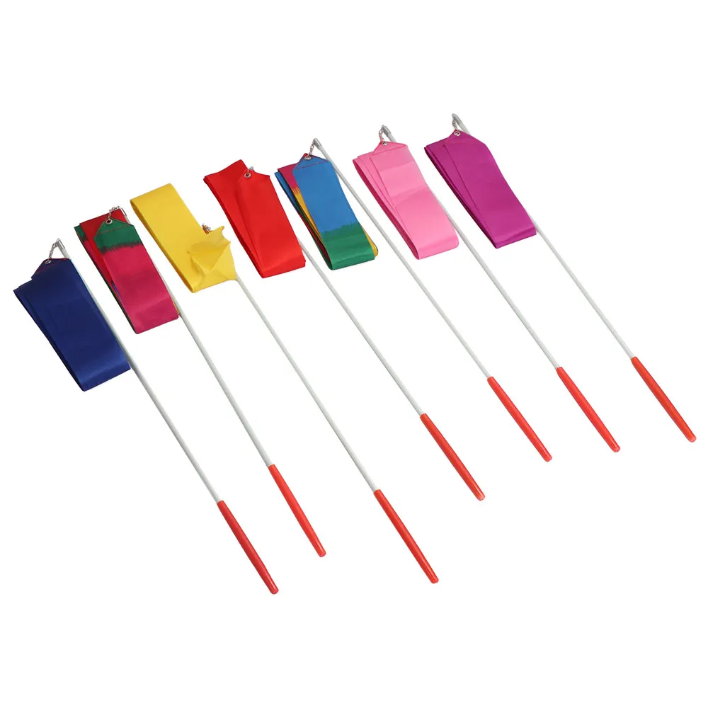 Sports Child Twirling Rod Art Professional Gymnastic Props Dance Stick 4M Gymnastics Ribbons Ballet Streamer
