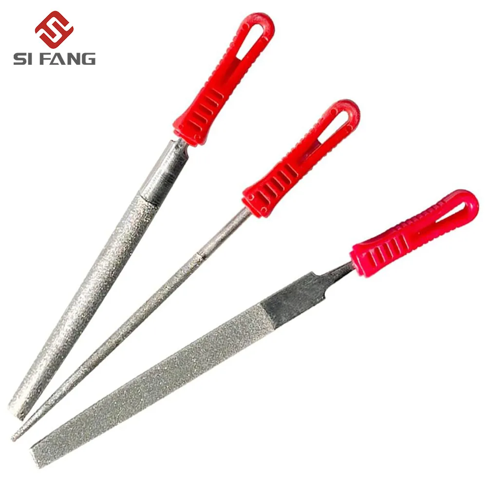 3Pcs 8 Inch Diamond Steel Carpenter File Set Hard Metal Rotary Sanding Hand Tools Woodworking Rubbing Knives for Metal