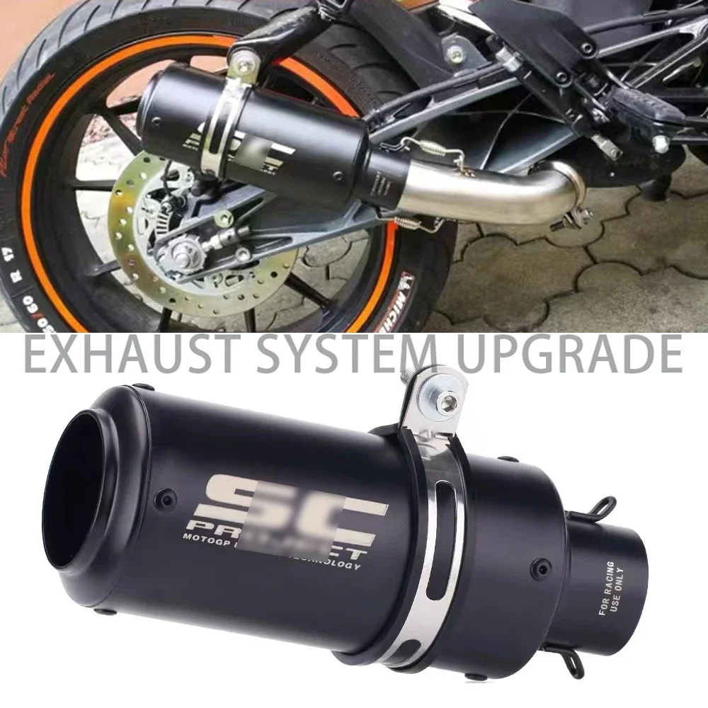 For Kawasaki Z900 Z800 Er6n Sv650 R1 R3 MT03 51mm 60mm Motorcycle Exhaust Pipe GP Project Exhaust Pipe with DB Killer Silencer