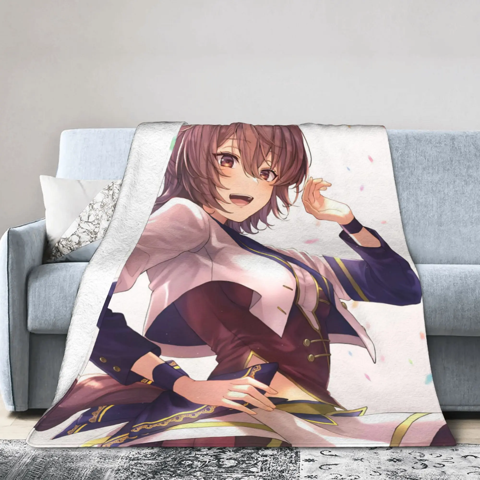 Agnes Tachyon Blanket Flannel Air Conditioning Uma Musume Pretty Derby Breathable Throw Blanket for Bedding Bedroom Bedspread