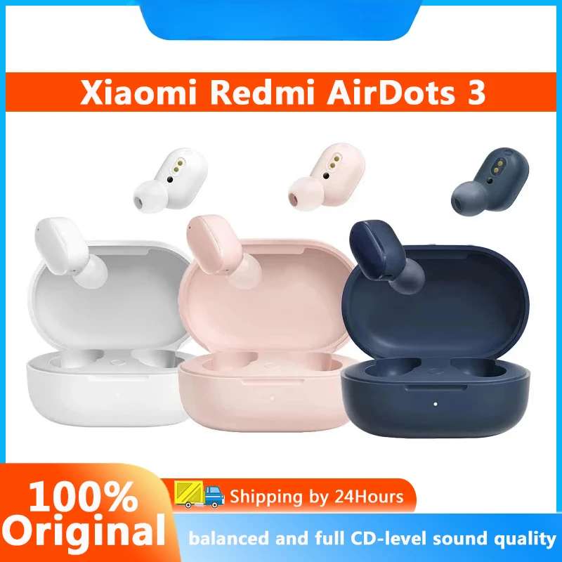 Xiaomi Redmi AirDots 3 Earphone Hybrid Vocalism Wireless Bluetooth 5.2 Mi True Wireless Headset CD-level Sound Quality