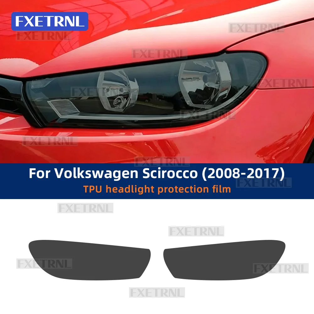 TPU For Volkswagen VW Scirocco 2008 2009 2010 2011 2012 2013 2014 2015 2016 2017 Car Headlight Protective Film Anti-scratch Film