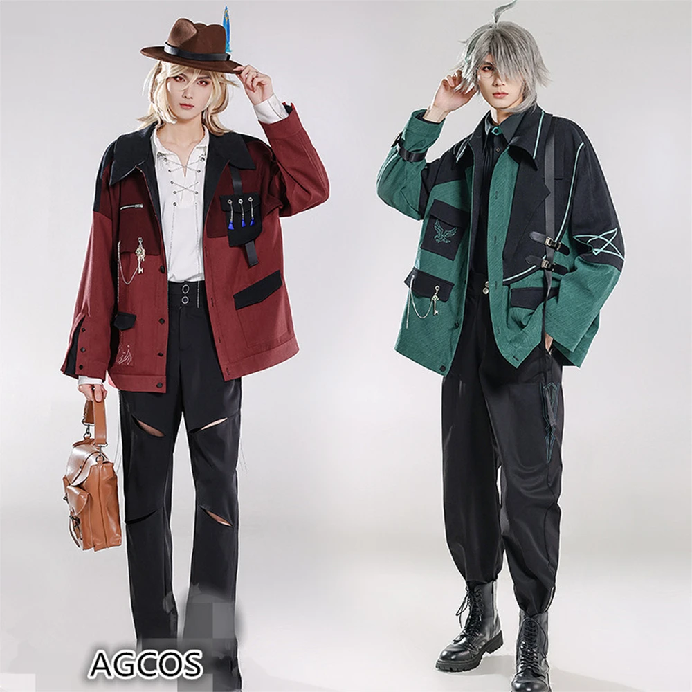 

AGCOS Game Genshin Impact Alhaitham Kaveh Doujin Cosplay Costume Male Daily Uniforms Coat+Shirt+Pants Genshin Impact Cosplay Clo