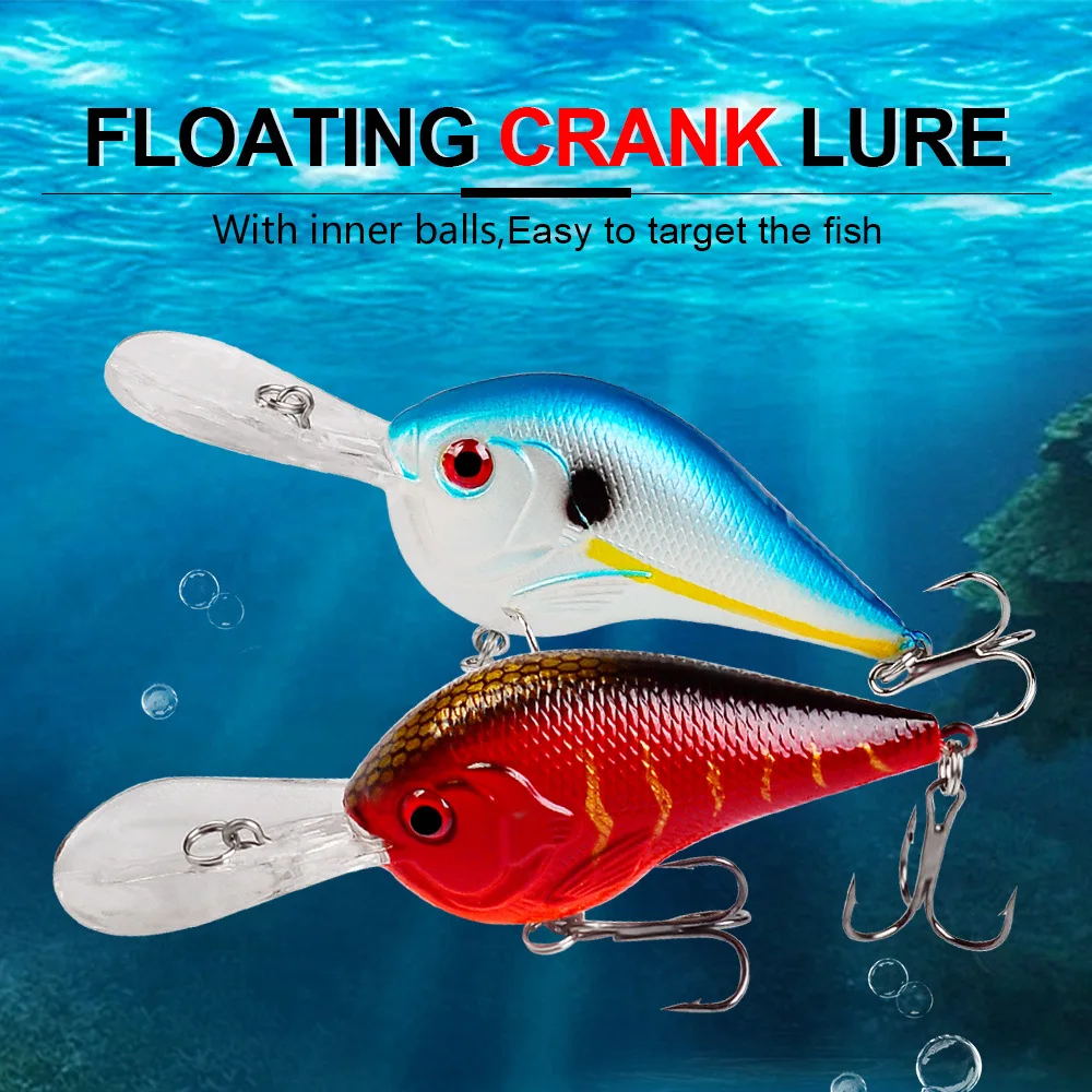 Proberos 9.5cm/10g Crankbait Topwater Wobbler Hard Isca Artificial Bait Rattling Long Lip Fishing Lure Pesca BASS Pike Fishing