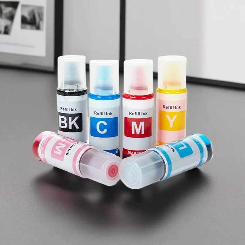

057 6Colors C13T09D100 Premium Compatible Color Bulk Water Based Bottle Refill Ink for Epson L8050 L18050 Printer