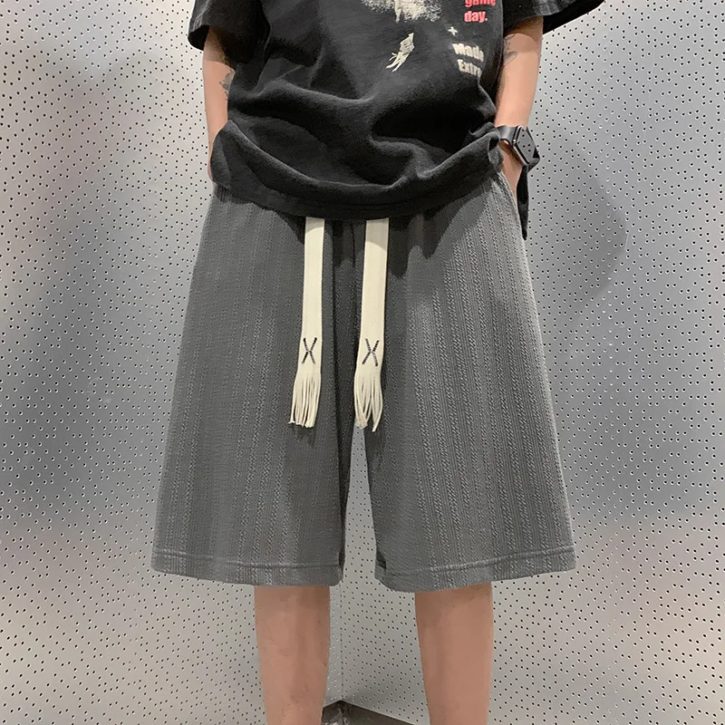 

Мужские летние тонкие свободные брюки из ледяного шелка с широкими штанинами для бега, быстросохнущие, спортивные, прямые, повседневные, с охлаждающим эффектом, тонкая модель