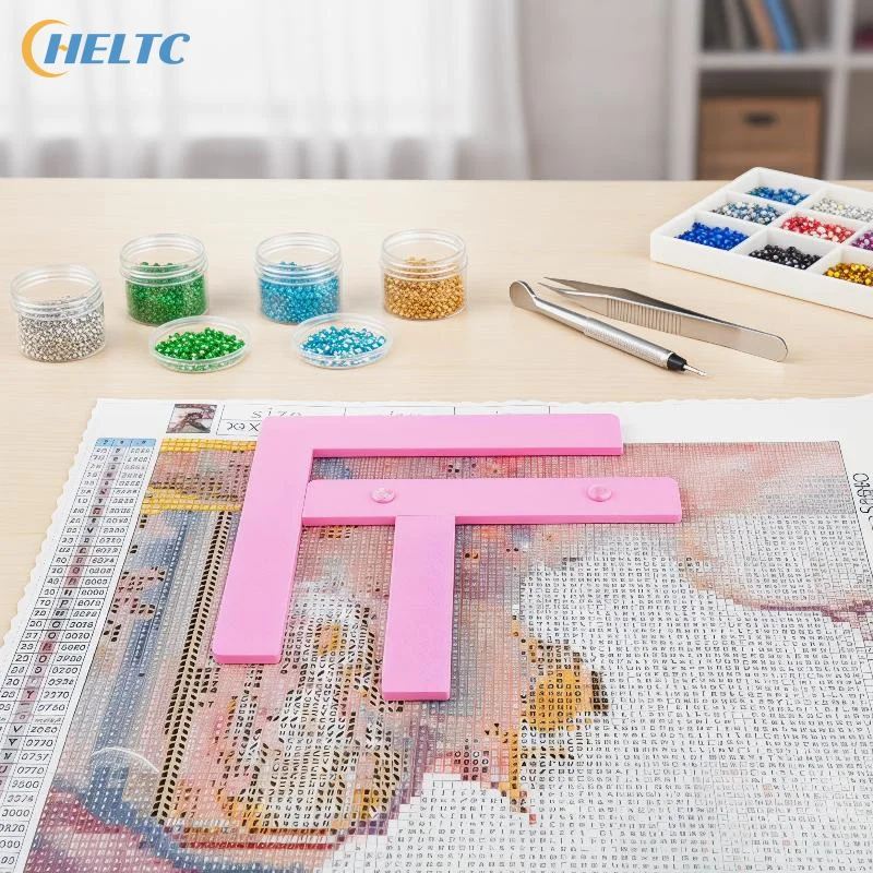 3 outils de peinture à strass de précision pour projets artistiques, pour un alignement précis avec des règles horizontales à angle droit