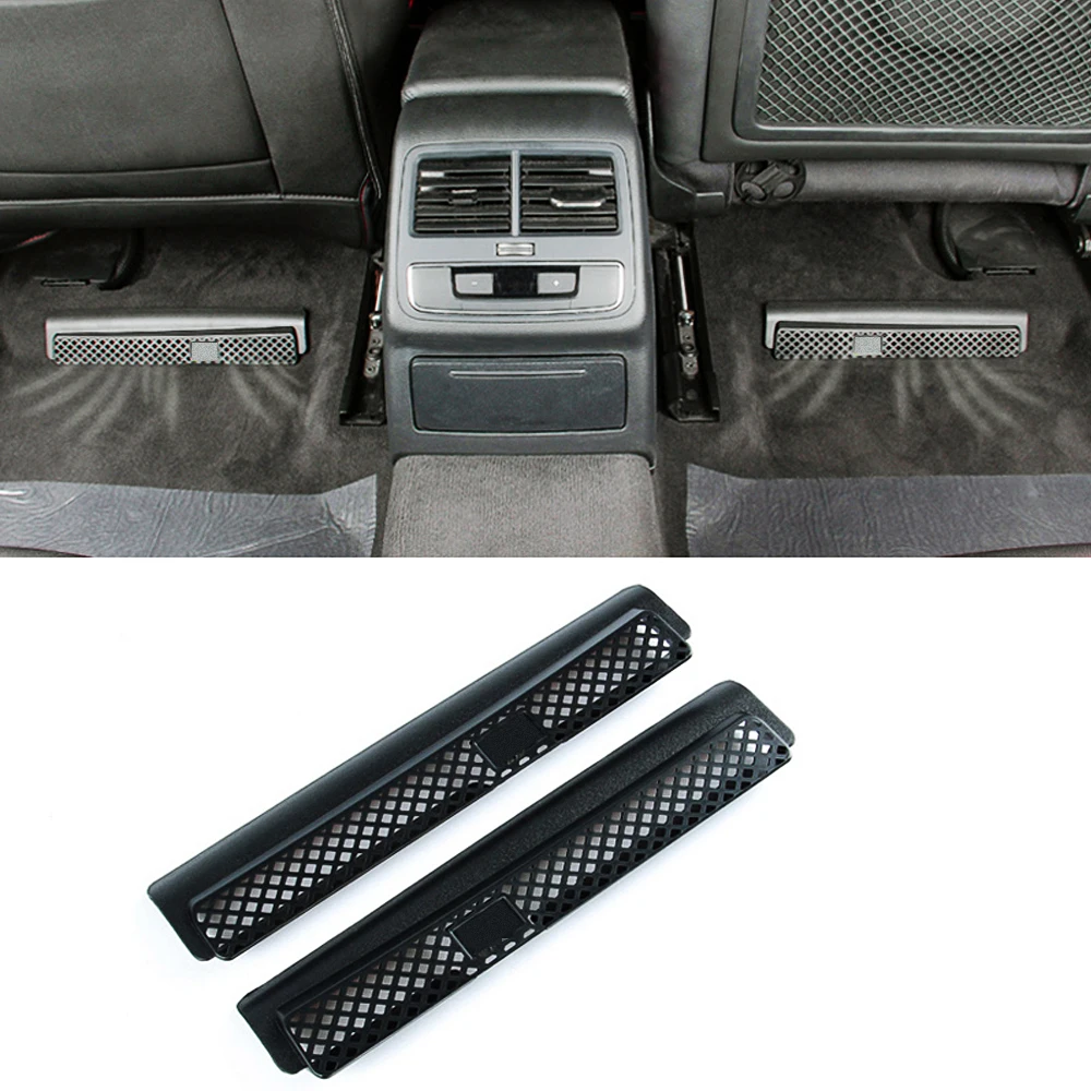 For Audi A4 B9 2019-2021 Under Seat Floor Rear AC Heater Air Conditioner Duct Vent Cover Grill Outlet Cover Trim