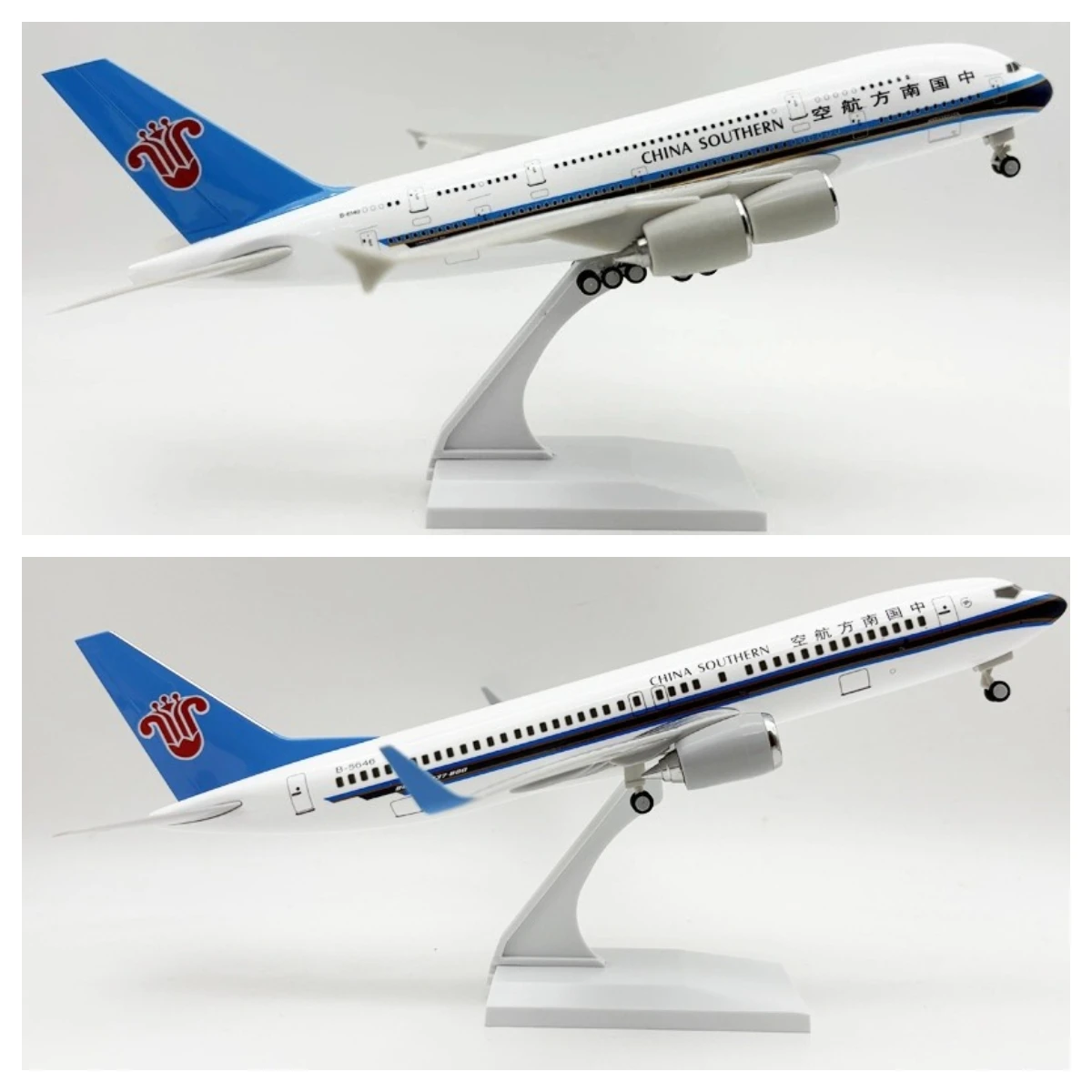 

Модели самолетов 30 см: Boeing 737 (China Southern Airlines), Airbus A380, масштаб 1:130, коллекционная модель из смолы, демонстрационный самолет, детские игрушки
