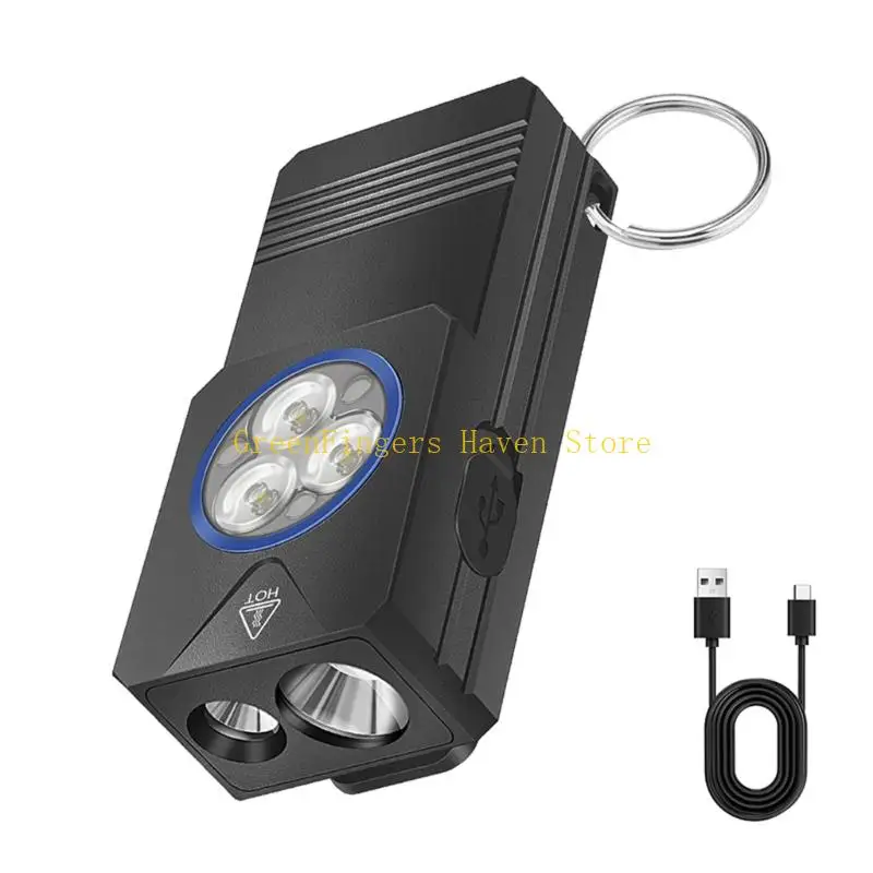 F68D Bright Flashlight with Clip Aluminum Alloy Multiple Lighting Modes Waterproof Suitable for Outdoor Activity Enthusiasts