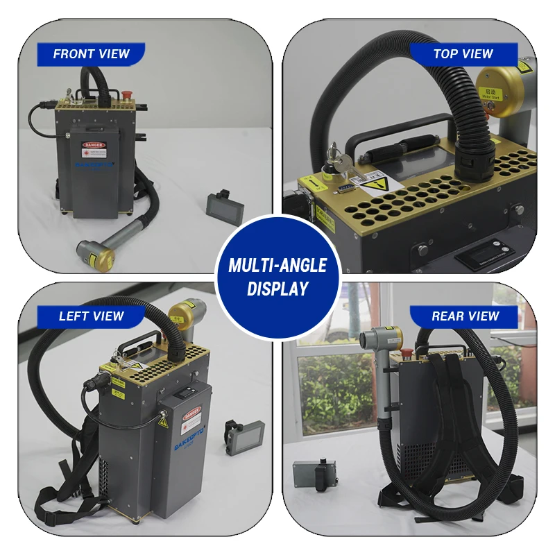 TH-FLC300MC-10 300W JPT Multimode Backpack Pulse Laser Cleaning Machine Paint Oil Rust Coating Removal Handheld Laser Cleaner