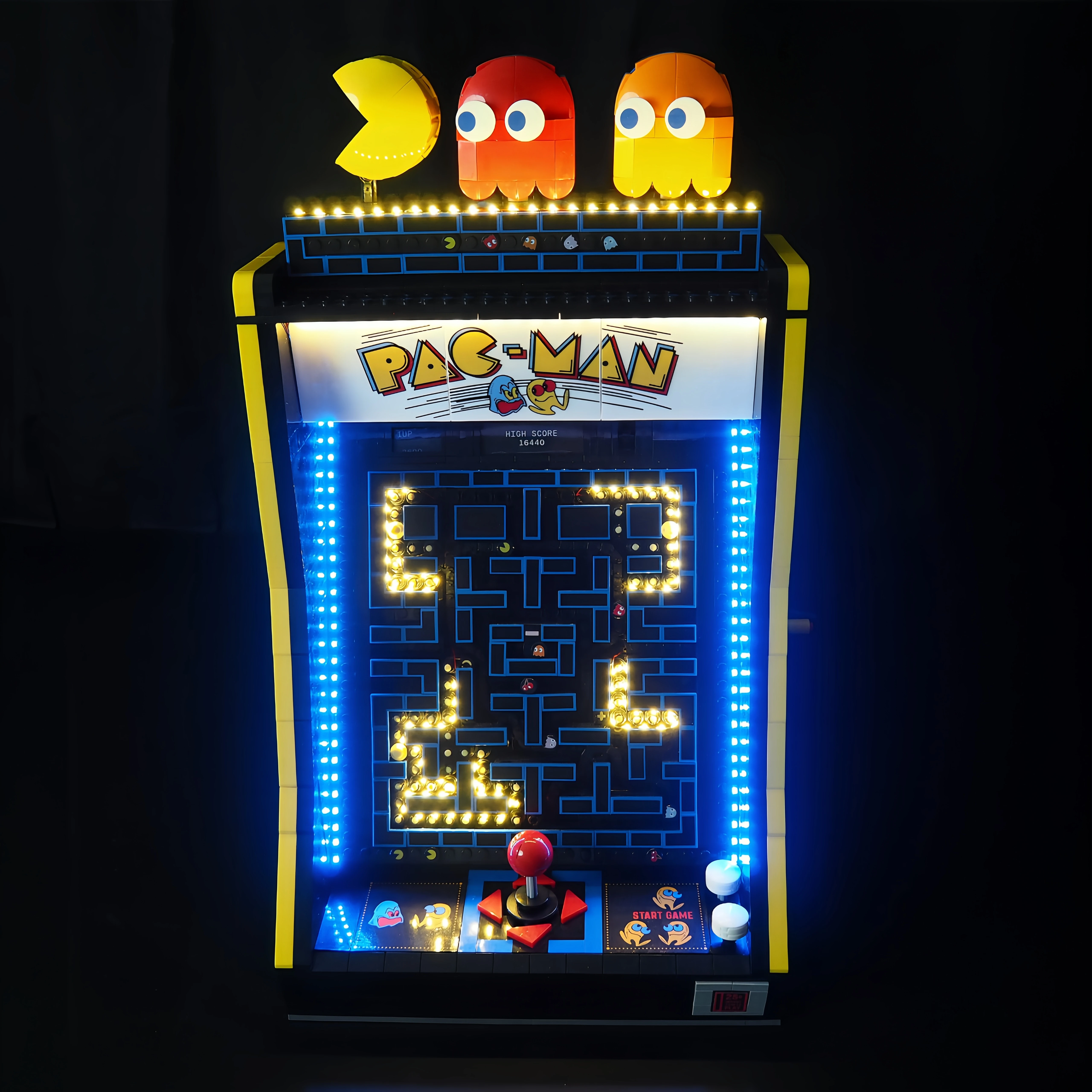 Hprosper 5V LED Light for ICONS 10323 PAC-MAN Arcade Machine Decorative Lamp With Battery Box(Not Include Lego Building Blocks)